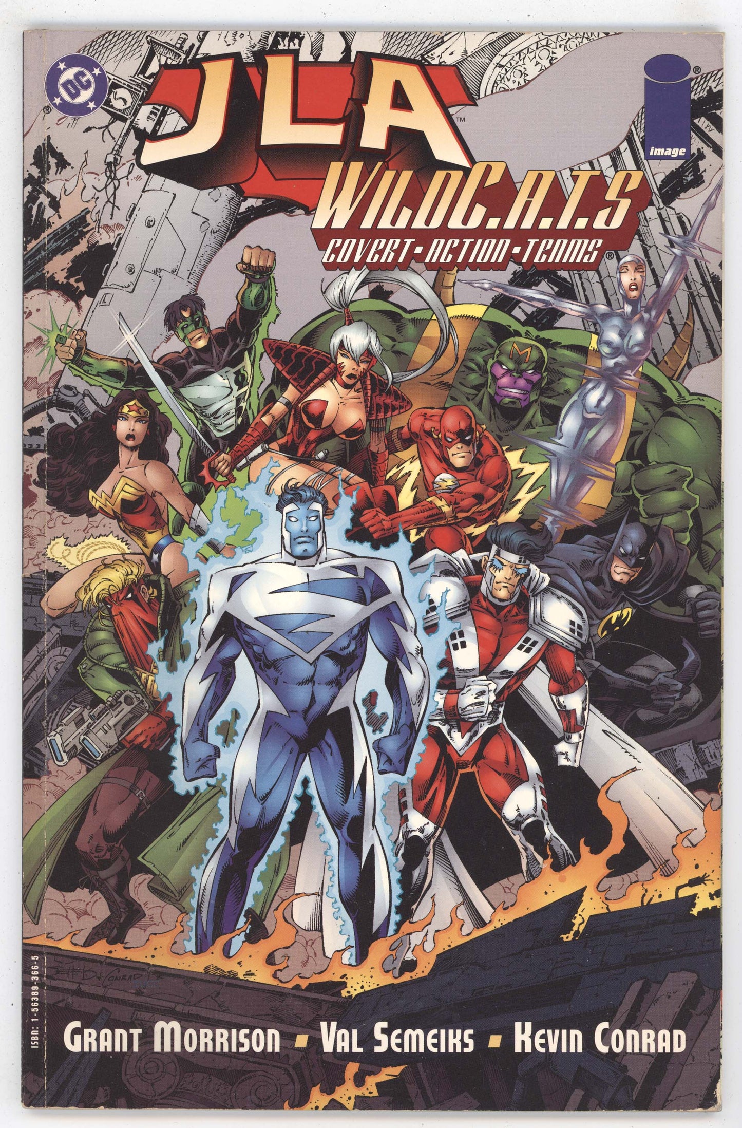 JLA Wildcats 1 DC Image 1997 FN VF Grant Morrison Justice League America