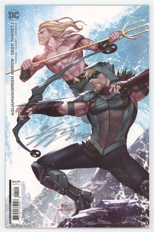 Aquaman/Green Arrow Deep Target #1 Signed by Inhyuk Lee COA DC