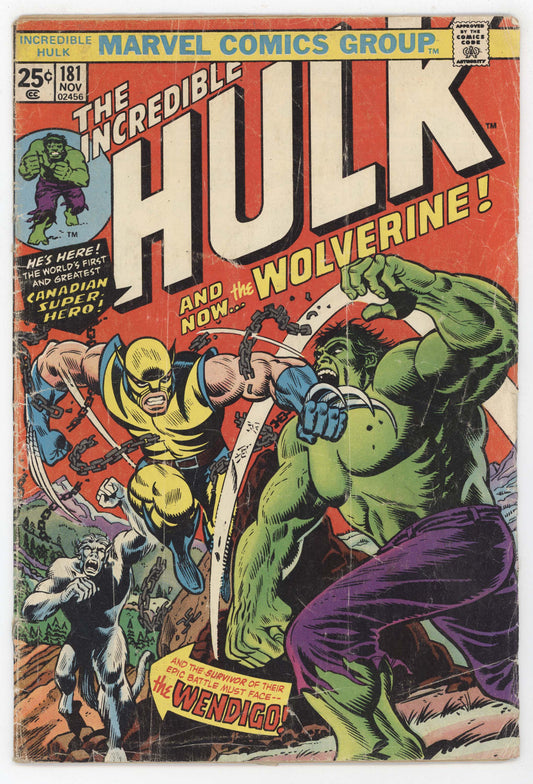Incredible Hulk 181 Marvel 1974 GD VG Herb Trimpe 1st Wolverine