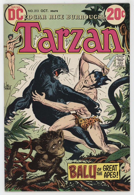 Tarzan 213 DC 1972 VF Joe Kubert Marv Wolfman Black Panther
