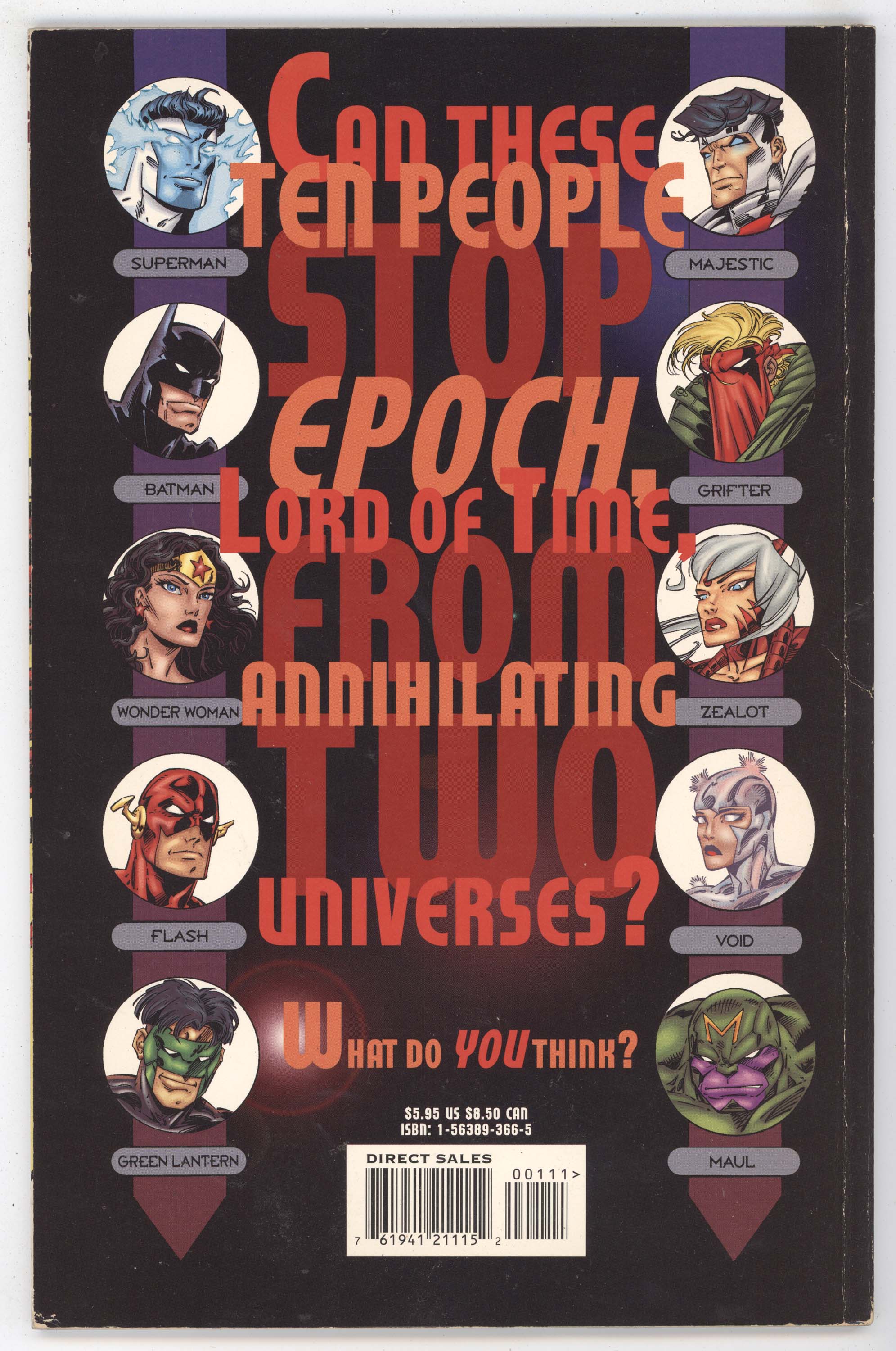 JLA Wildcats 1 DC Image 1997 FN VF Grant Morrison Justice League Ameri