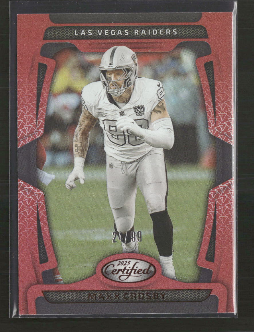 2025 Panini Certified Mirror Red Maxx Crosby #/99 #54