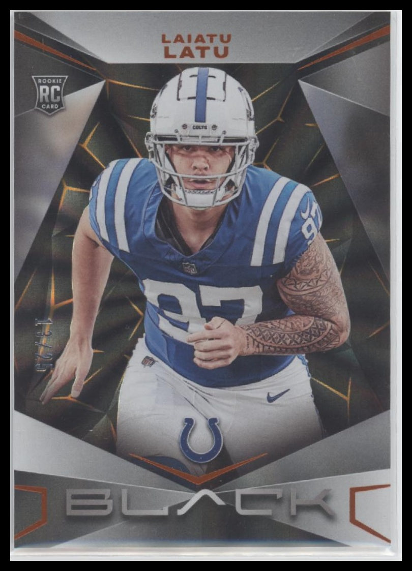 2024 Panini Black Citrine Laiatu Latu Rookie #/25 #166