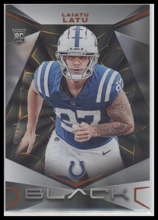 2024 Panini Black Citrine Laiatu Latu Rookie #/25 #166