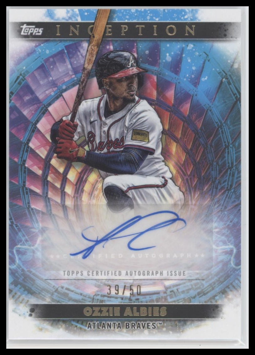 2024 Topps Inception Charged Particles Autographs Ozzie Albies #/50 Auto #CPA-OA