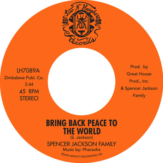 Bring Back Peace To The World Pt. I / Bring Back Peace To The World II [7" Vinyl]