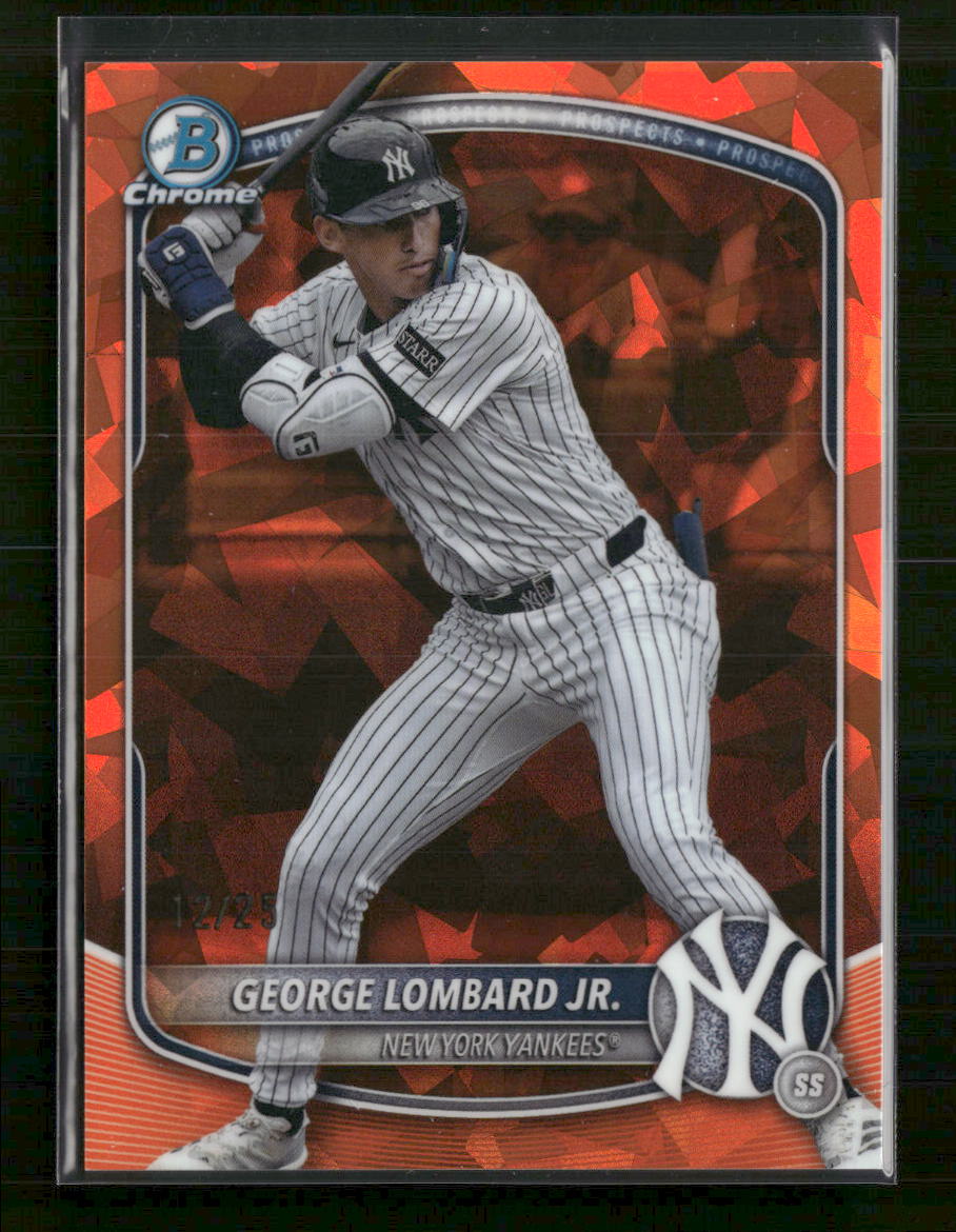 2025 Bowman Chrome Prospects Orange George Lombard Jr. #/25 #BCP-164