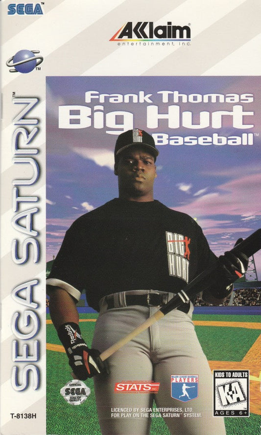 Frank Thomas Big Hurt Baseball (Sega Saturn)