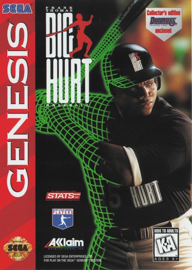 Frank Thomas Big Hurt Baseball (Sega Genesis)