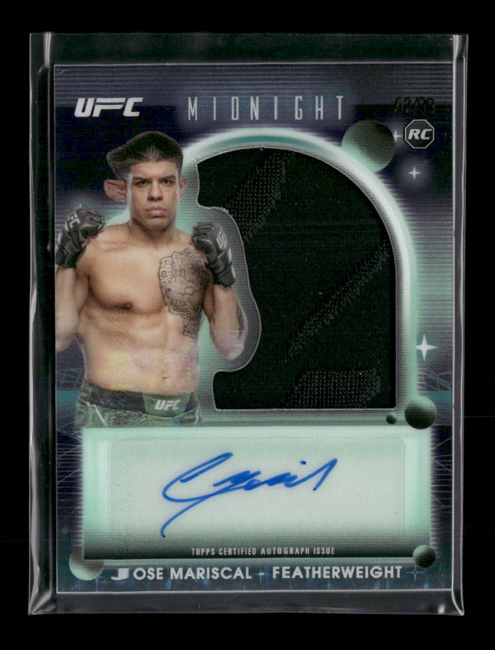 2025 Topps Midnight UFC Rookie Relic Auto Twilight Jose Mariscal #/99 #RRA-CM
