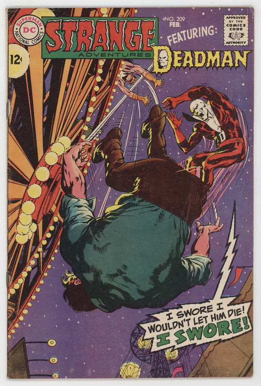 Strange Adventures 209 DC 1968 FN Neal Adams Deadman