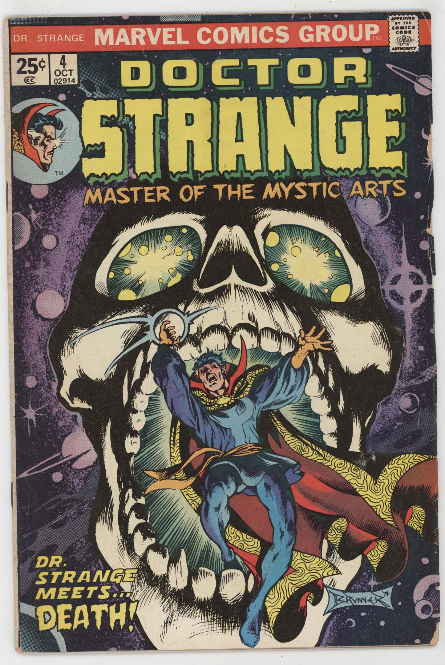 Doctor Strange 4 Marvel 1974 VG Clea Eternity Frank Brunner Steve Englehart