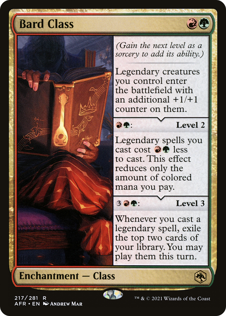 Bard Class (AFR-217) - Adventures in the Forgotten Realms