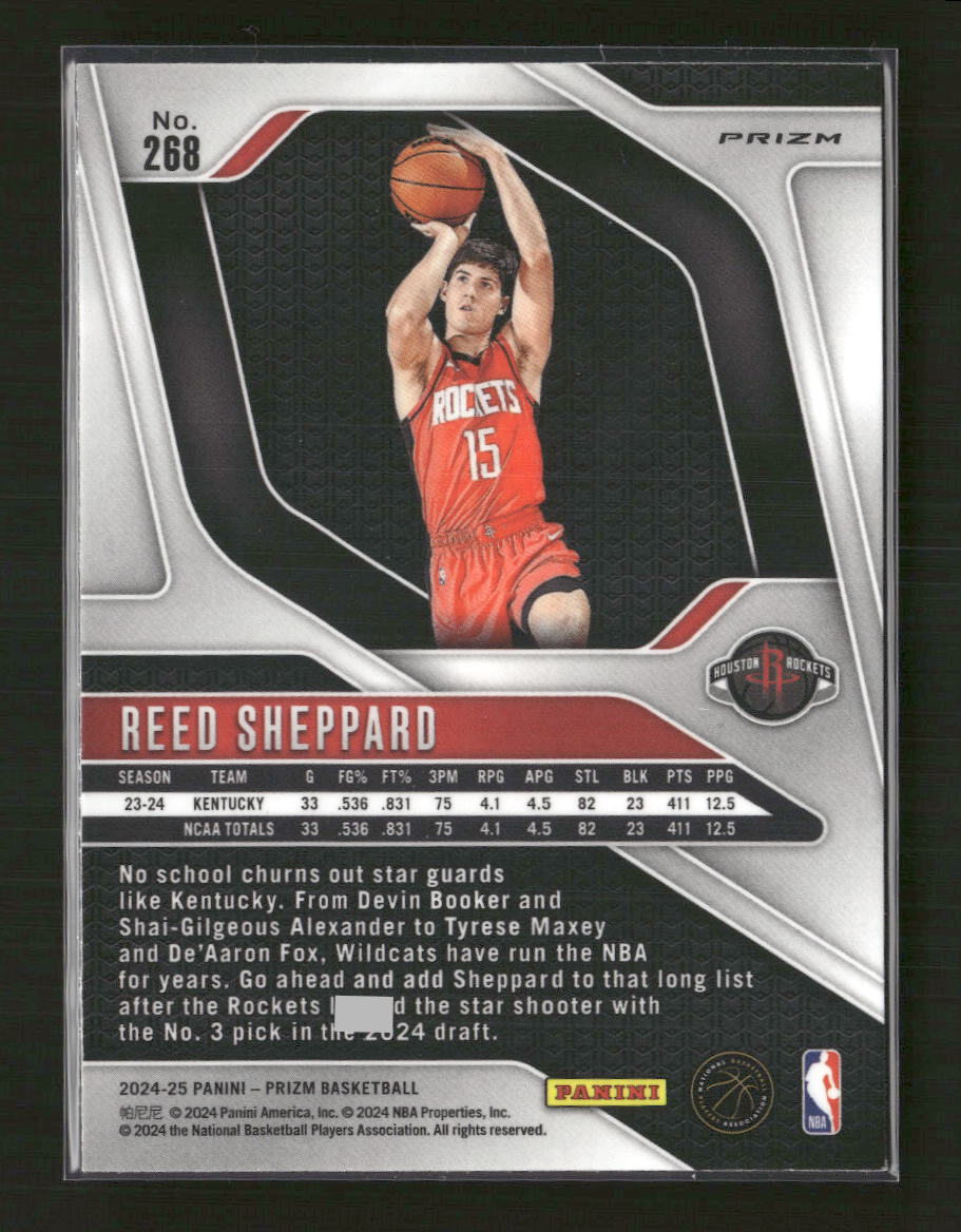 2024-25 Panini Prizm Prizms Ice Reed Sheppard #268