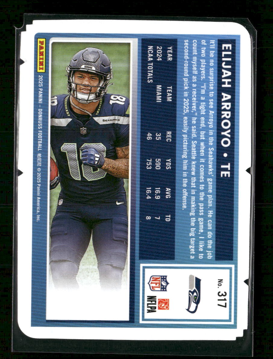 2025 Donruss Press Proofs Silver Elijah Arroyo Rookie #/199 #317