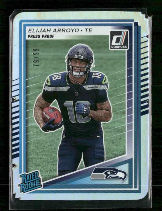 2025 Donruss Press Proofs Silver Elijah Arroyo Rookie #/199 #317