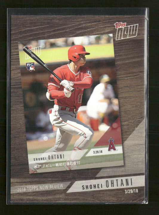2019 Topps 2018 Topps Now Review Shohei Ohtani #TN-3