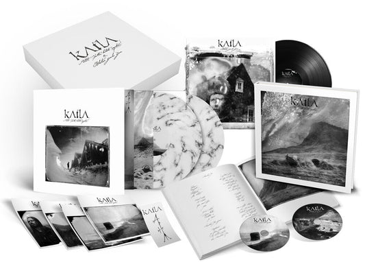 Katla - Allt Thetta Helvitis Myrkur (Hardcover Book) (White/Black Marble) [LP]
