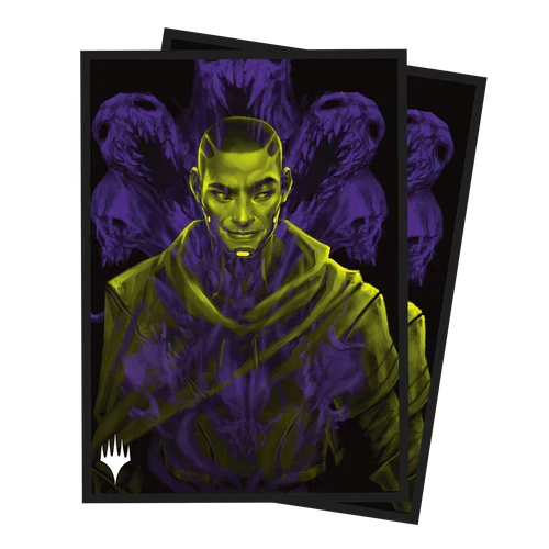Ultra PRO: Standard 100ct Sleeves - Duskmourn Alt Art Key Character PW (Kaito, Bane of Nightmares)