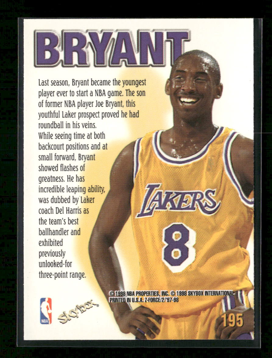 1997-98 SkyBox Z-Force Kobe Bryant #195