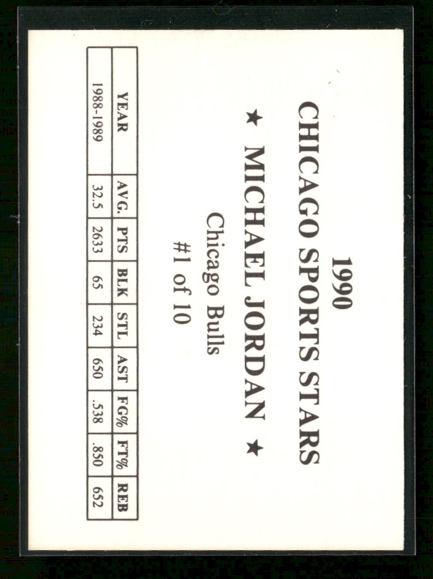 1990 Chicago Sports Stars (unlicensed) Michael Jordan #1