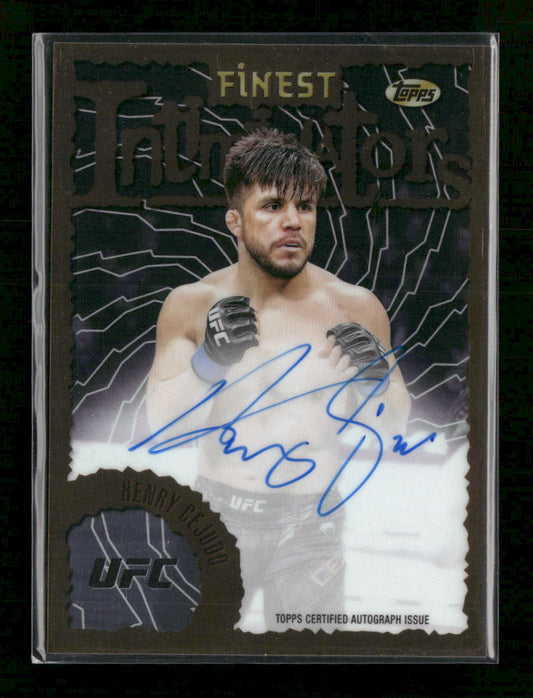 2024 Topps Finest UFC Intimidators Autographs Henry Cejudo Auto #IA-HCO