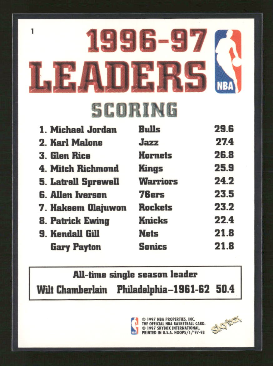 1997-98 Hoops Michael Jordan #1