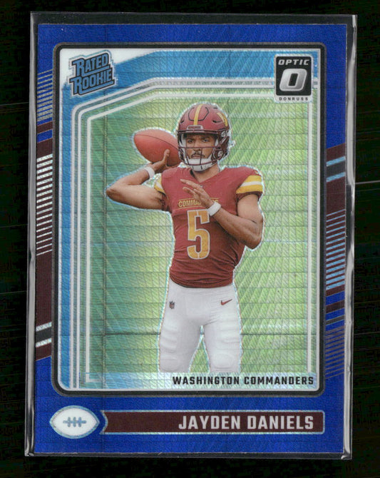 2024 Donruss Optic Blue Hyper Jayden Daniels #248