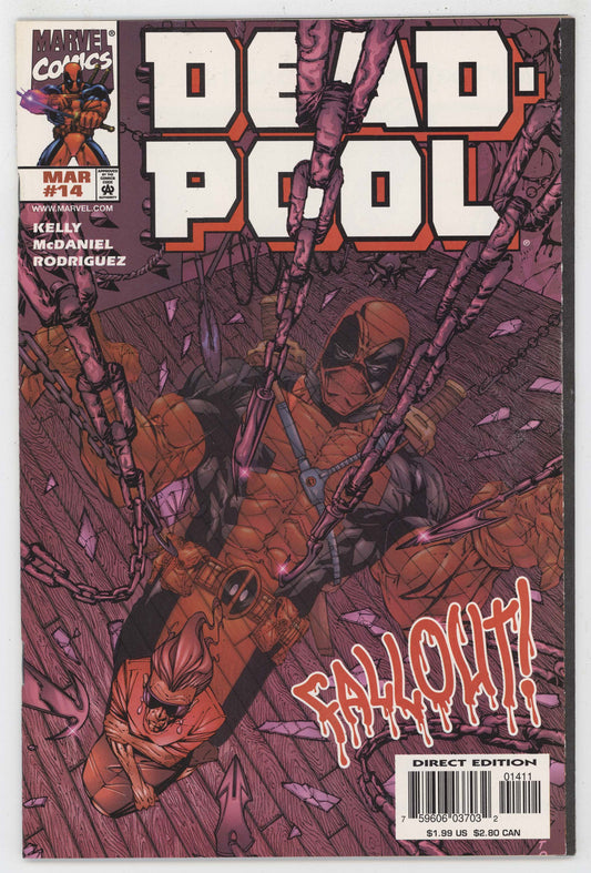 Deadpool 14 Marvel 1998 VF NM Joe Kelly 1st Ajax