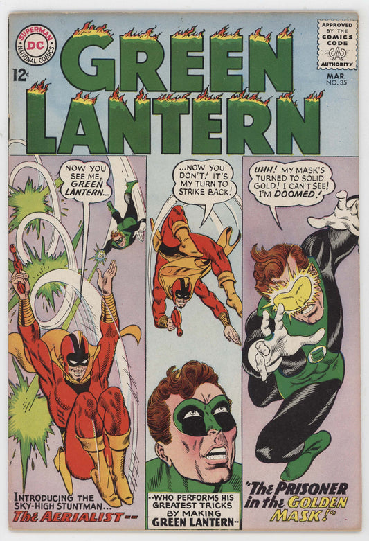 Green Lantern 35 DC 1964 FN VF Gil Kane Gardner Fox 1st Aerialist