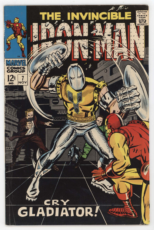 Invincible Iron Man 7 Marvel 1968 FN George Tuska Archie Goodwin Gladiator