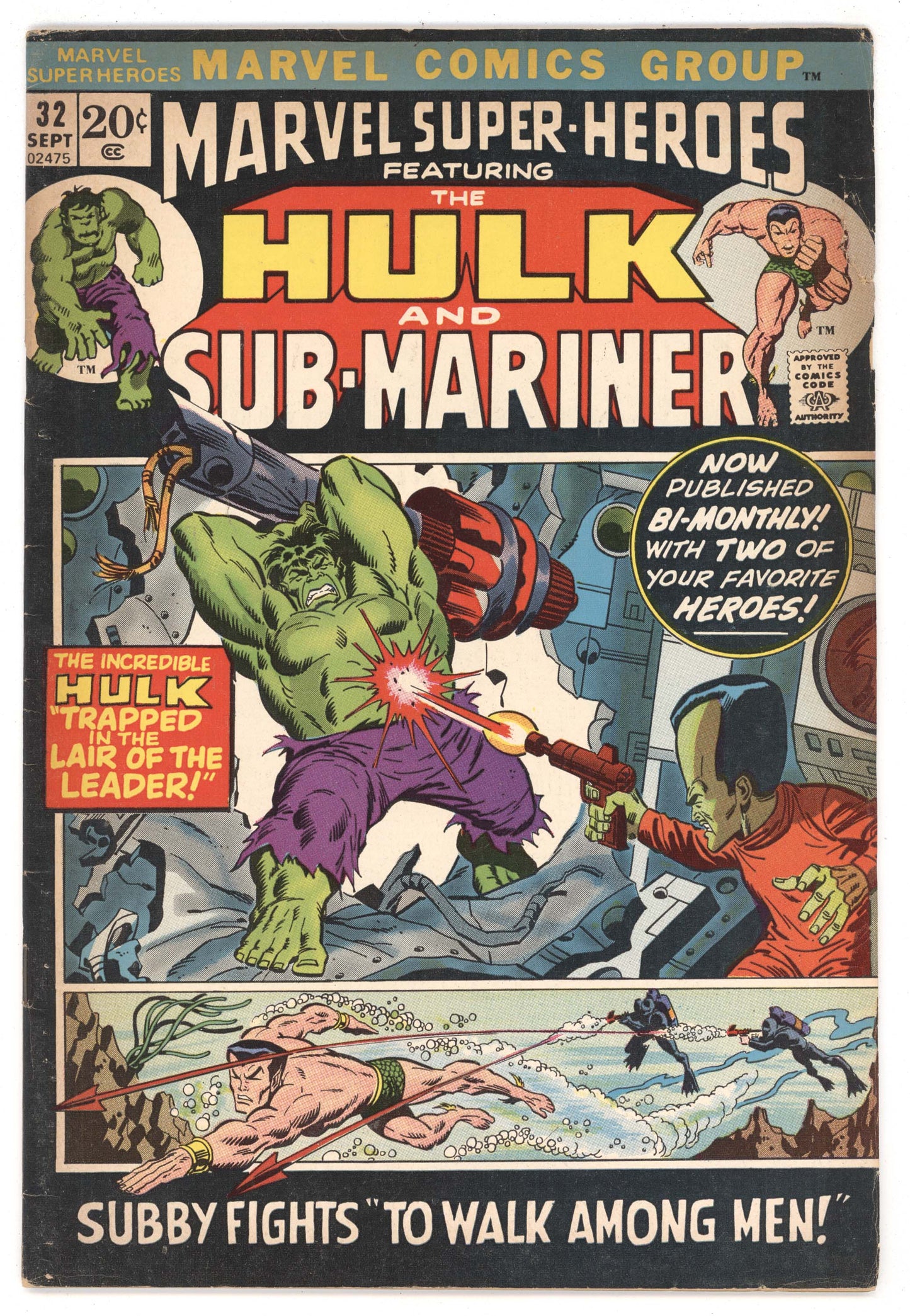 Marvel Super Heroes 32 1972 FR Tales To Astonish 77 Hulk Sub-Mariner