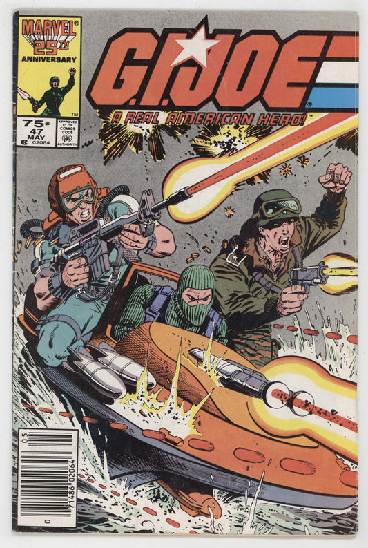 GI Joe 47 Marvel 1986 FN 1st Print Newsstand ARAH Larry Hama 1st Beachhead