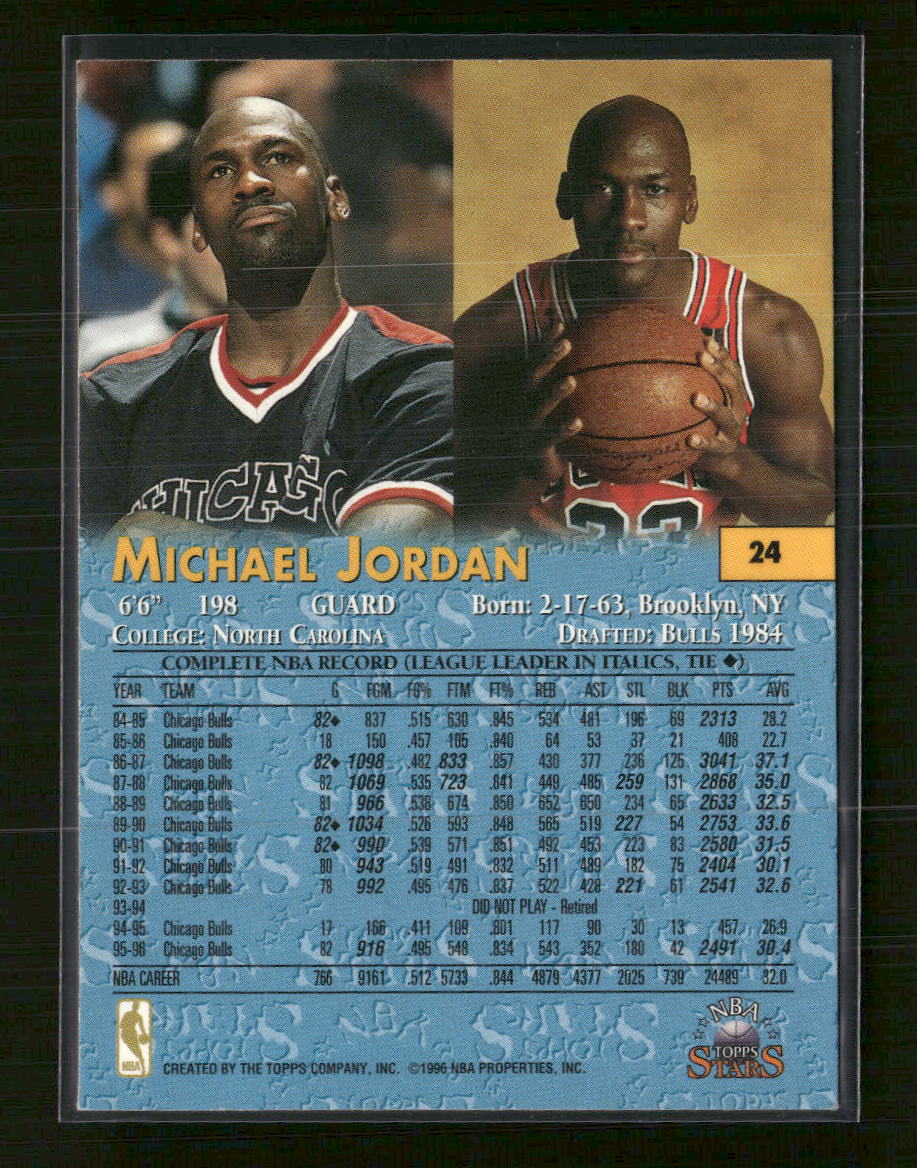 1996-97 Topps Stars Michael Jordan #24