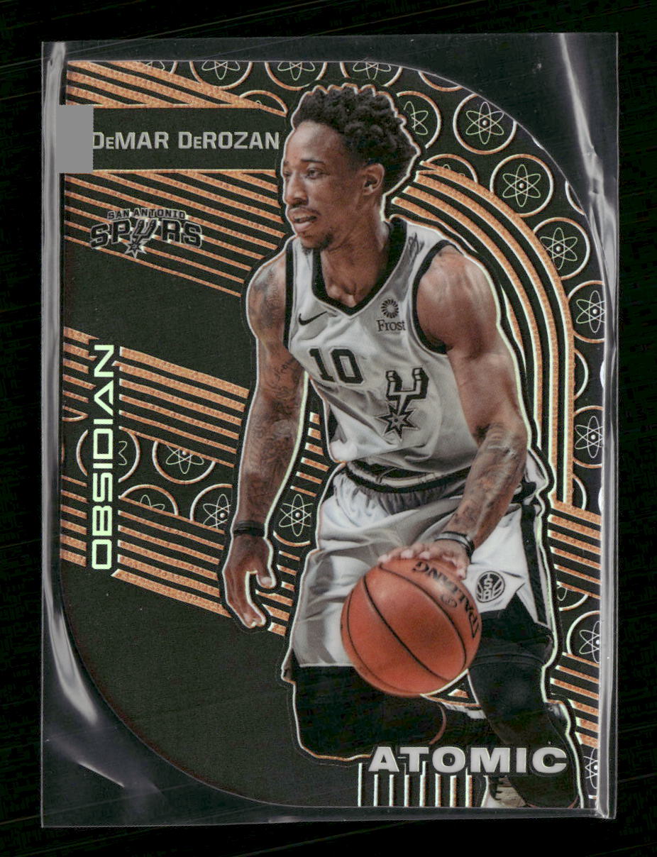 2019-20 Panini Obsidian Atomic Electric Etch Orange DeMar DeRozan #16