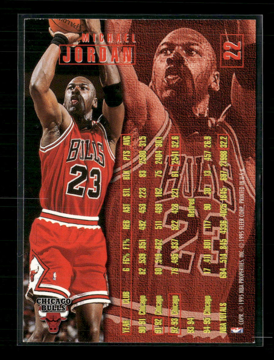 1995-96 Fleer Michael Jordan #22