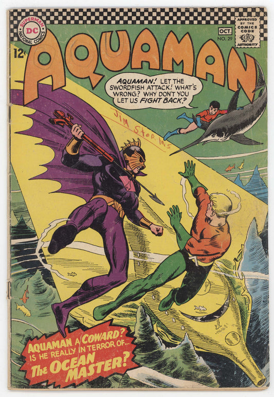 Aquaman 29 DC 1966 GD VG Nick Cardy Mera Aqualad 1st Ocean Master