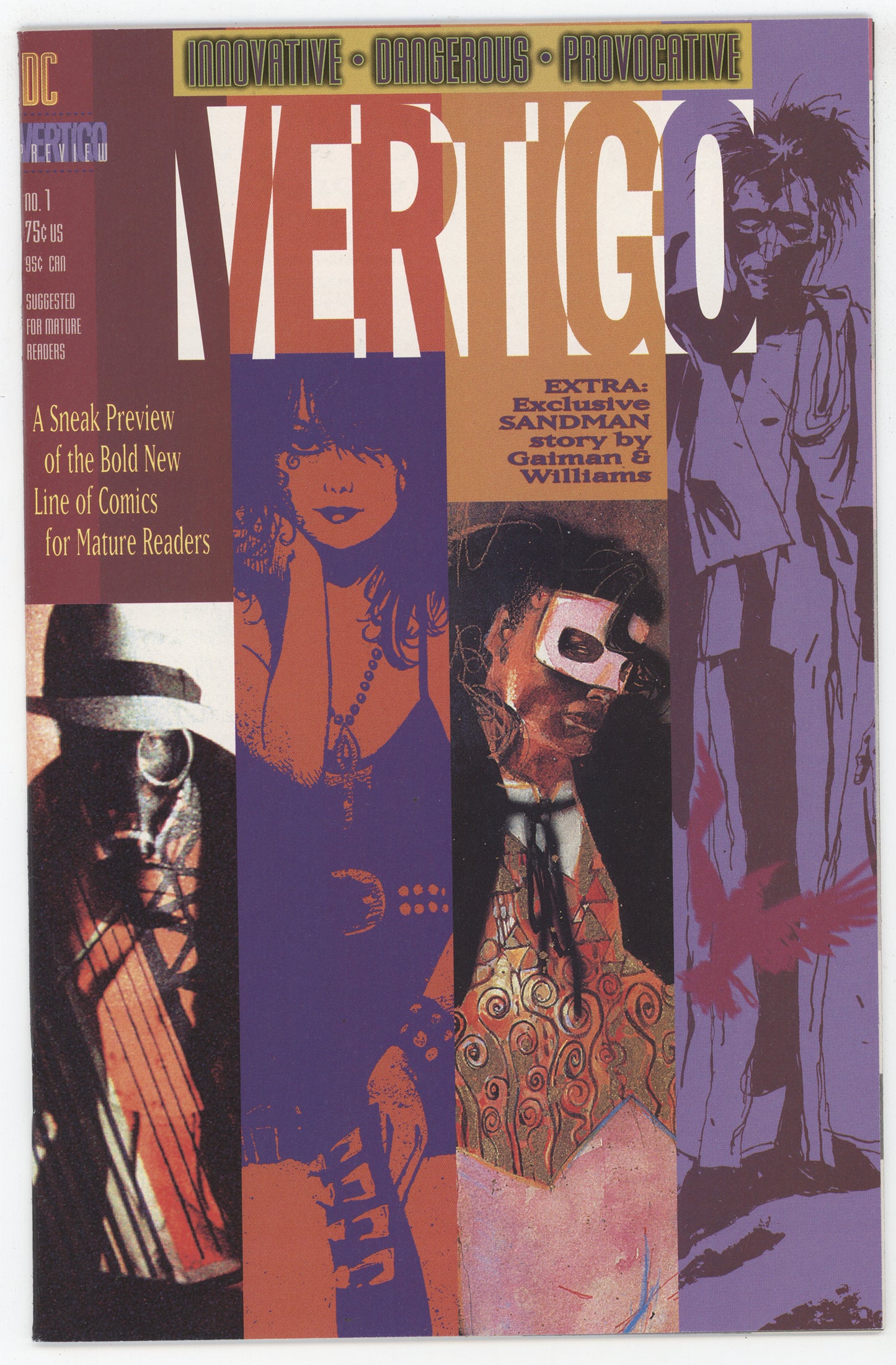 Vertigo Preview 1 DC 1992 NM+ 9.6 Sandman Death High Cost Of Living Neil Gaiman