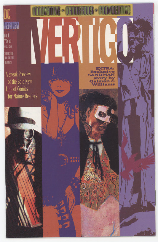 Vertigo Preview 1 DC 1992 NM+ 9.6 Sandman Death High Cost Of Living Neil Gaiman