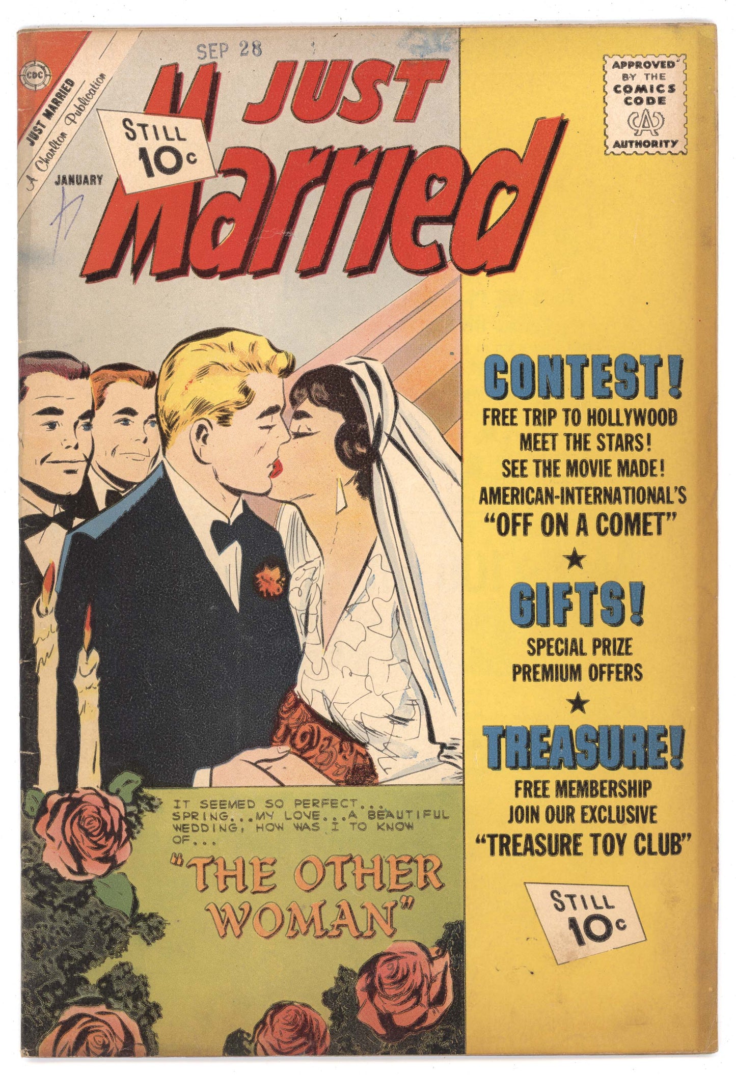 Just Married 23 Charlton 1960 VG FN Vince Colletta Romance GGA Kiss