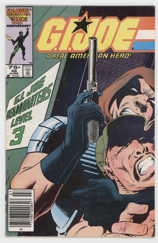 GI Joe 48 Marvel 1986 FN 1st Print Newsstand ARAH Larry Hama 1st Sgt Slaughter