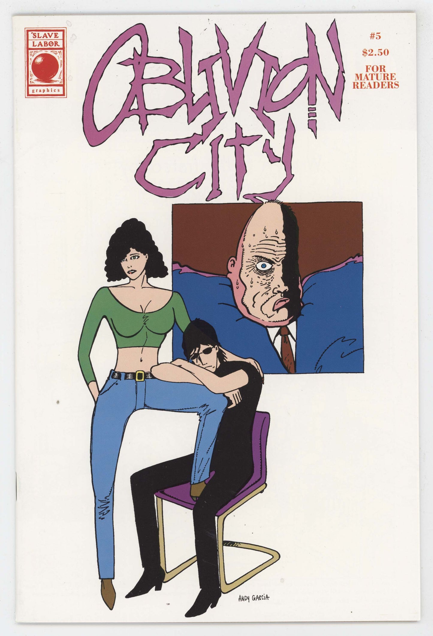 Oblivion City 5 Slave Labor 1991 NM Andy Garcia