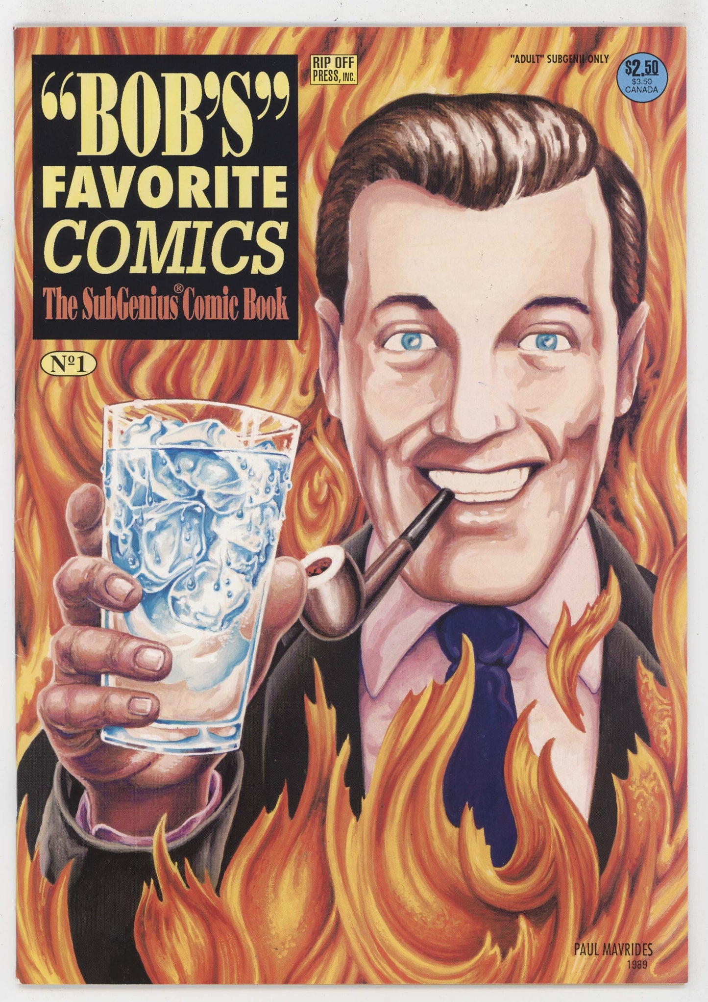 Bob's Favorite Comics 1 Rip Off 1989 NM- 9.2 Subgenius JR Dobbs Slack