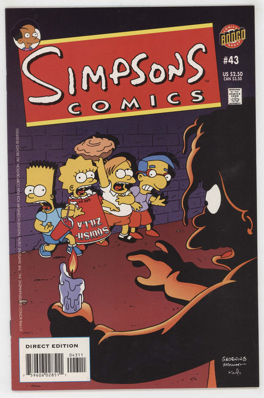 Simpons Comics 43 Bongo 1999 NM Poochie Bart Lisa Milhouse