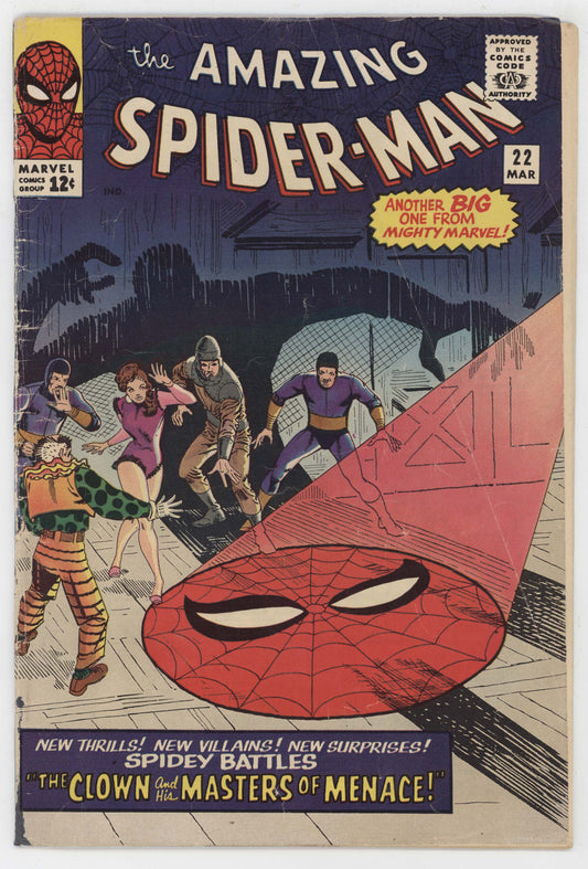 Amazing Spider-Man 22 Marvel 1965 VG 1st Princess Python Ringmaster