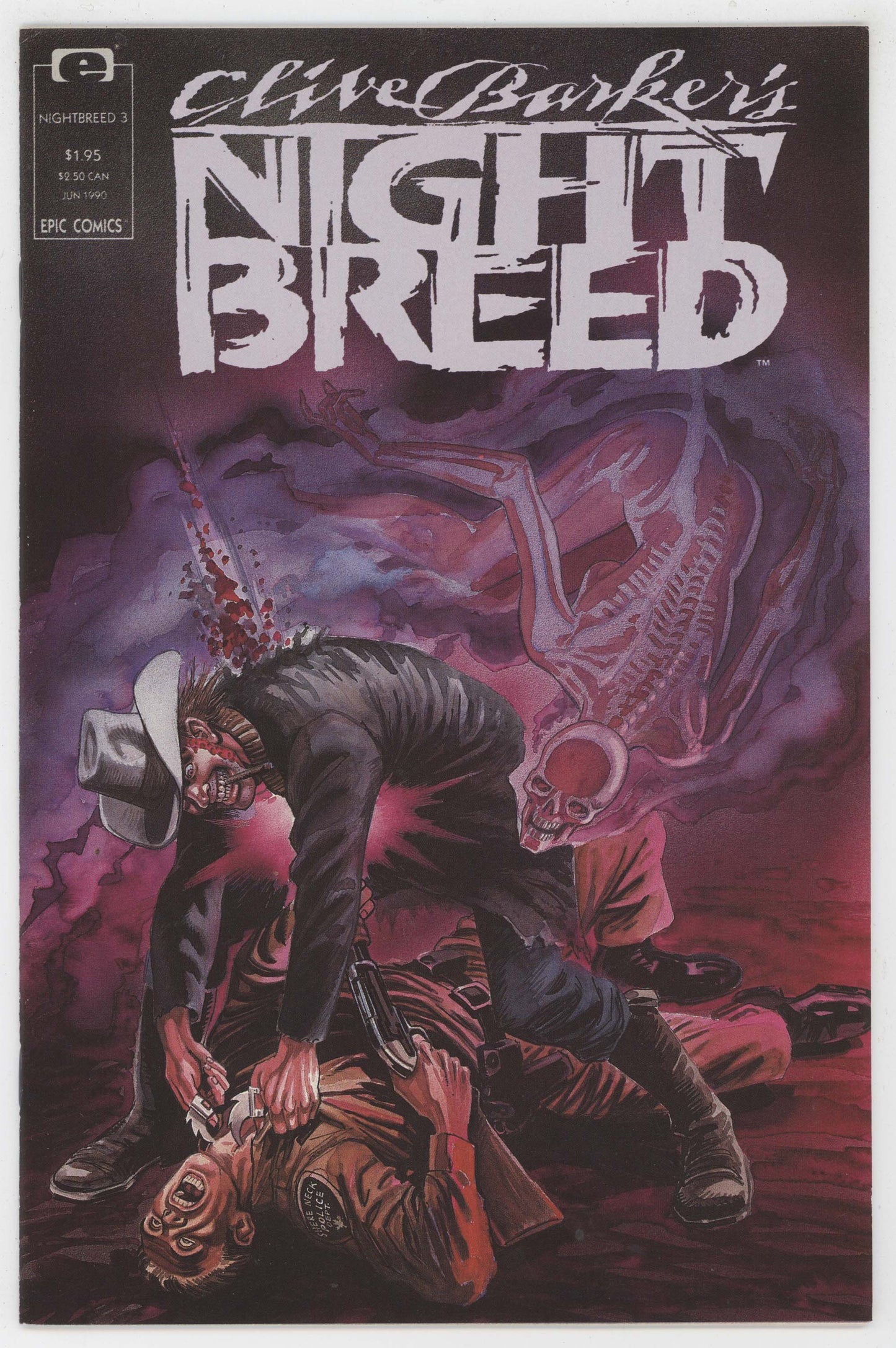 Nightbreed 3 Marvel Epic 1990 NM Clive Barker Horror Movie