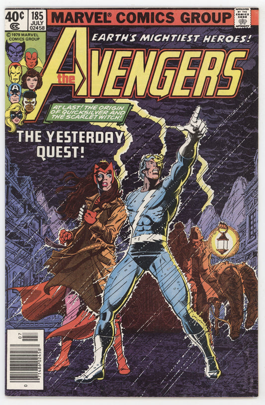 Avengers 185 Marvel 1979 FN VF Captain America Iron Man Scarlet Witch Vision