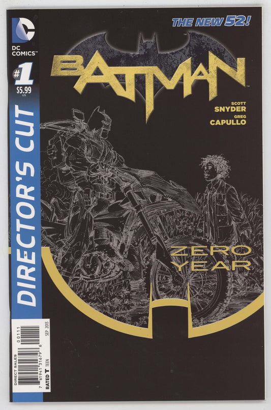 Batman Zero Year Directors Cut 1 DC 2013 NM Scott Snyder Greg Capullo