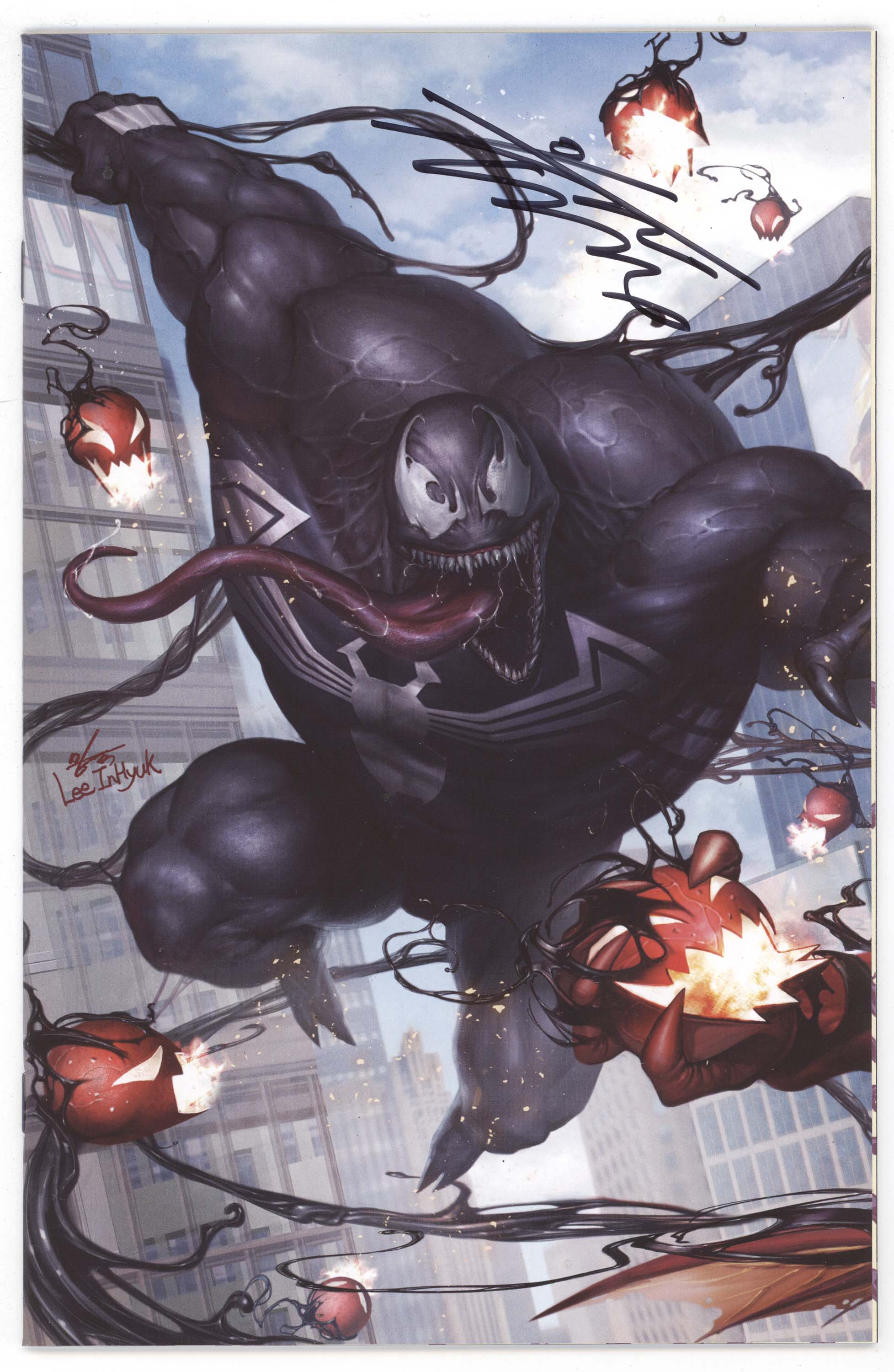 Amazing Spider-Man 801 Venom #1 Connecting Signed Virgin Set
