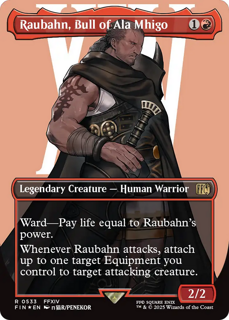 Raubahn, Bull of Ala Mhigo (FIN-533) - FINAL FANTASY (Borderless) Foil - Golden Apple Comics